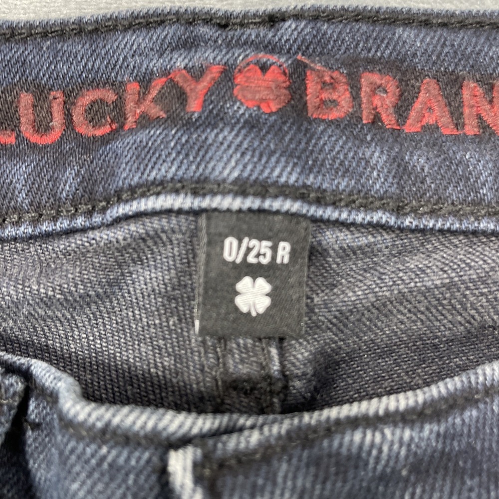 Lucky Brand Womens Dark Wash Mid Rise Sweet Boot Cut Denim Jeans Size 0 NEW - Picture 4 of 10